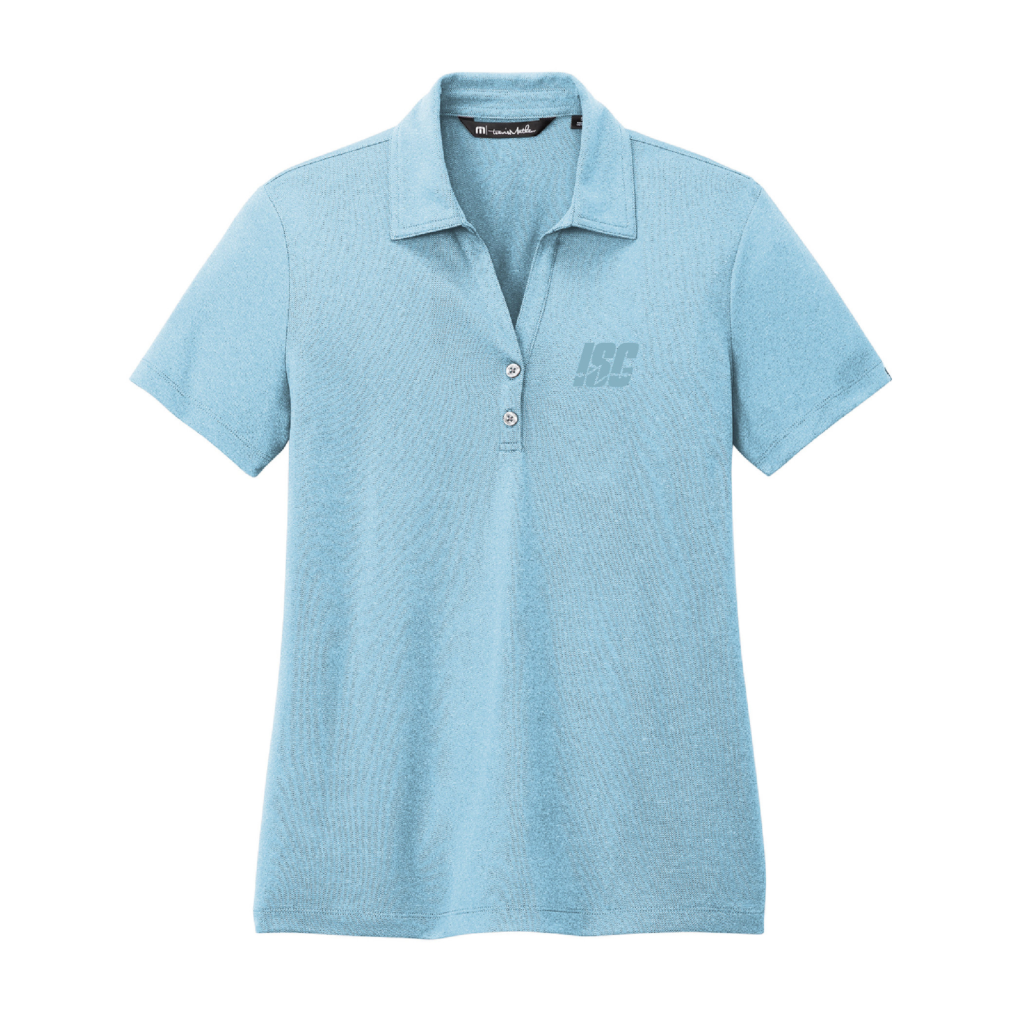 TravisMathew Ladies Coto Performance Polo - Brilliant Blue Heather